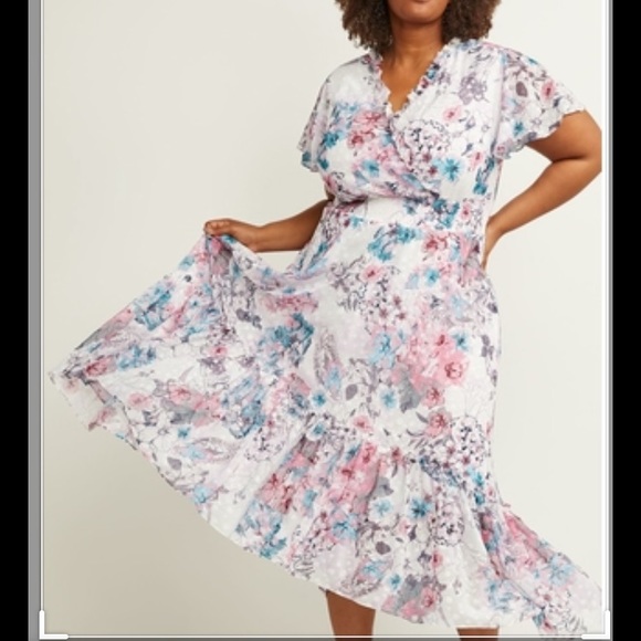 Lane Bryant Dresses & Skirts - Lane Bryant High Low Floral Print Dress